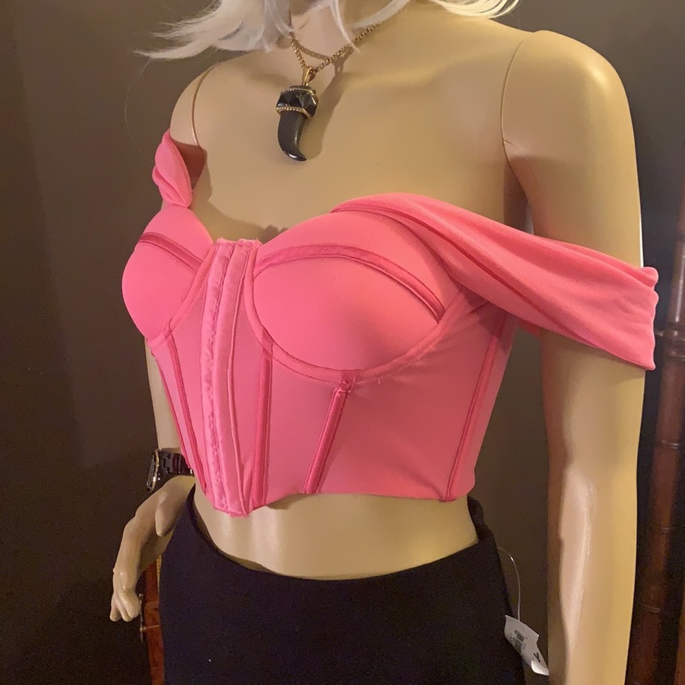 NWT 36 POINT 5 "NOT SO SWEET" CROP TOP BUSTIER - Picture 5 of 8